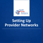 Video training about setting up provider networks in your portal