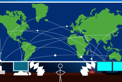 person in control room