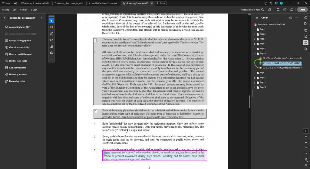 Adobe Acrobat > Accessibility Tags > New Tags pop-up